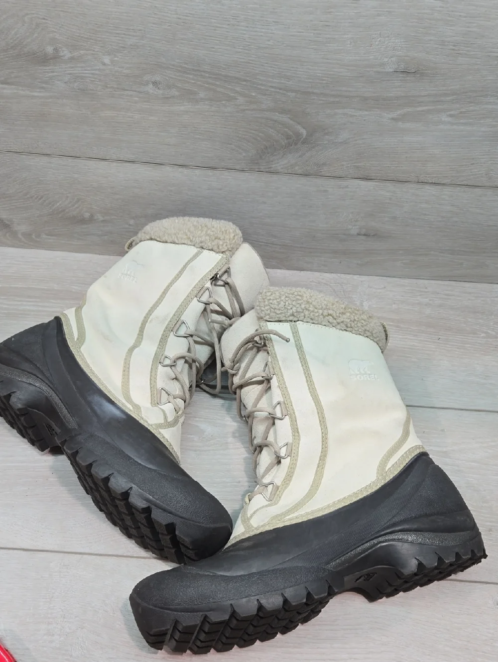 Sorel Women's Thinsulated Insulated Boots Leather Duck Rubber Shoes Sz 10